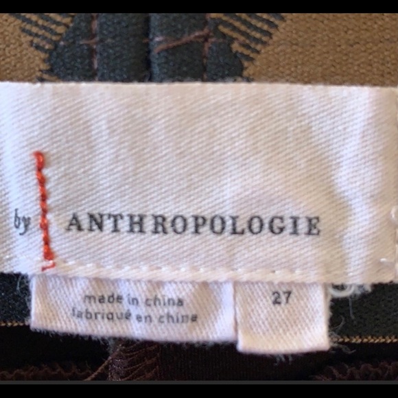 Anthropologie Faux suede leggings zipper bottom - Picture 8 of 8